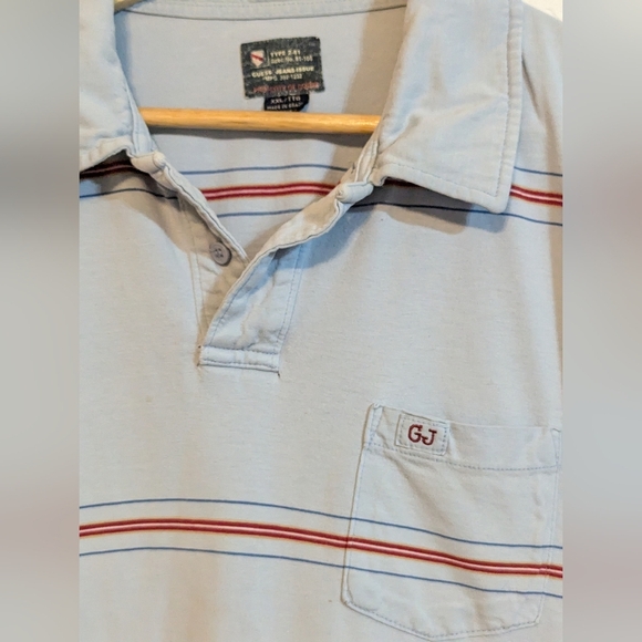 💛 Men's XXL Guess Polo in light blue 100% Cotton - Picture 2 of 7
